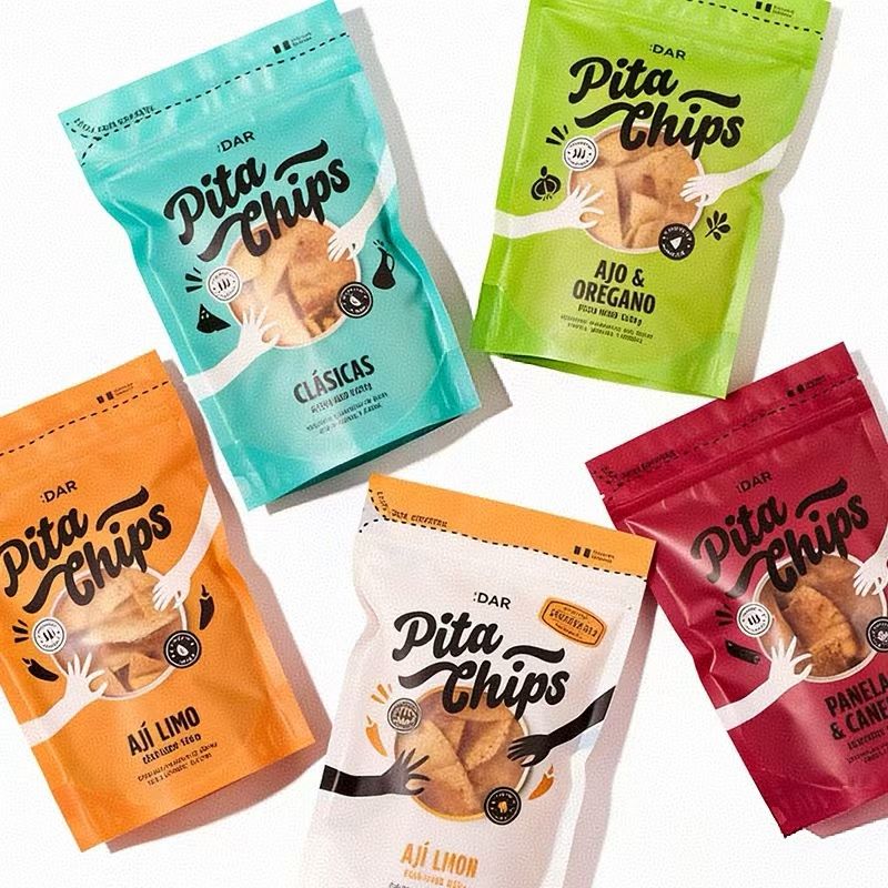 custom snack packaging bags for food brands