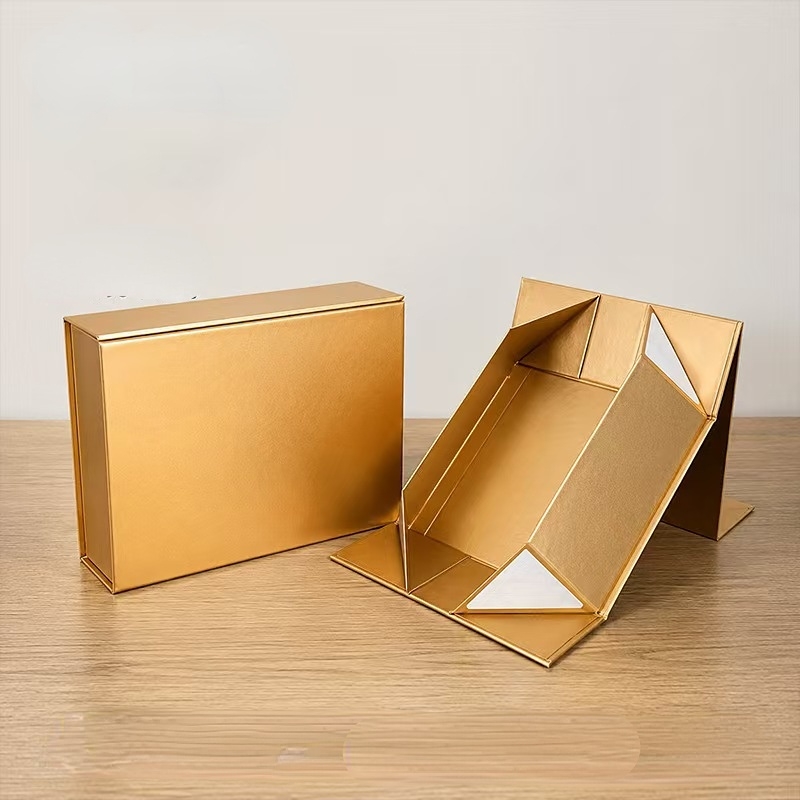 collapsible custom rigid boxes for reduced shipping volume