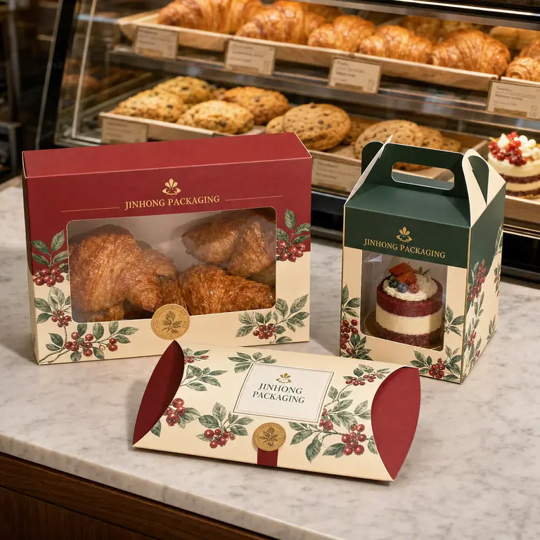 custom bakery and dessert takeaway packaging