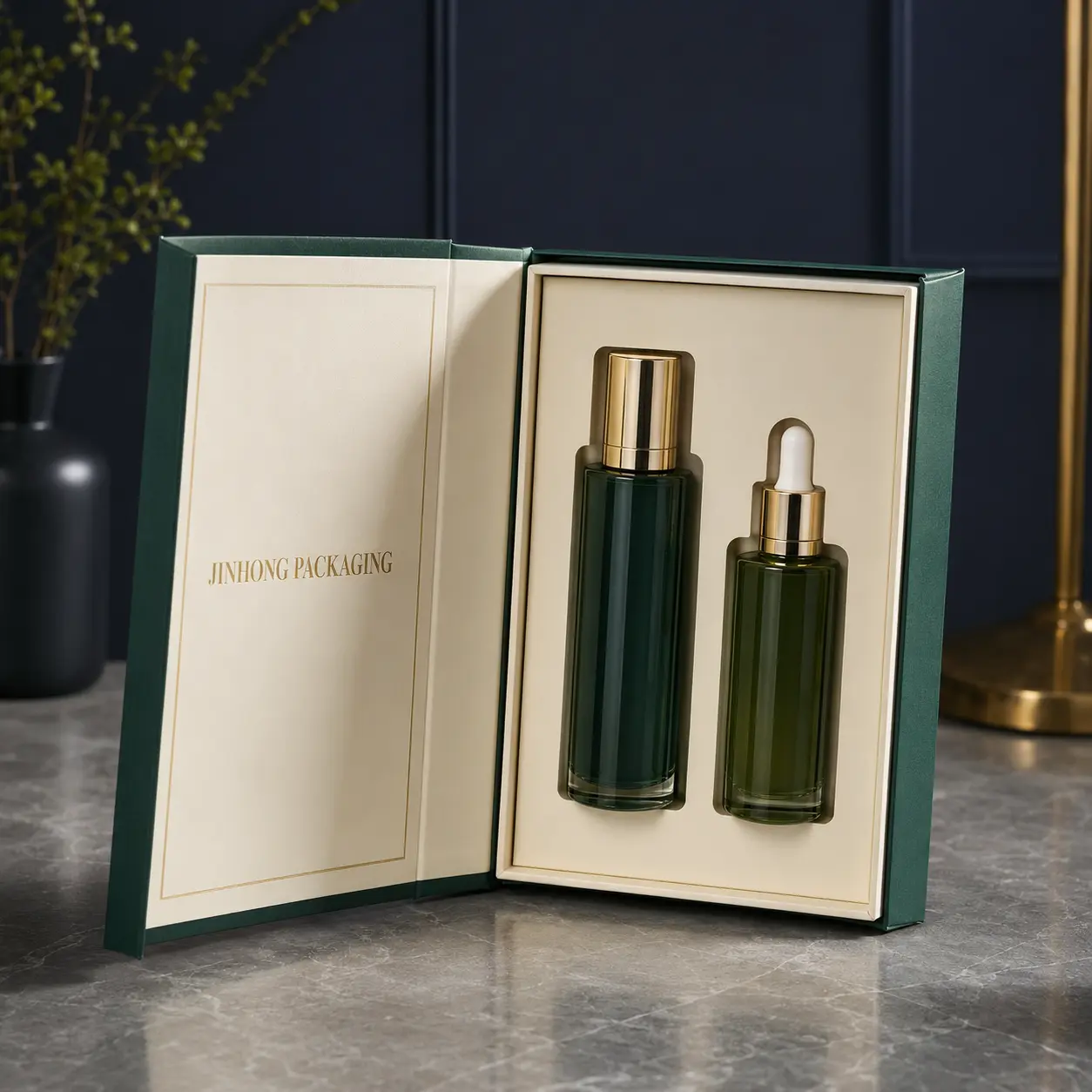 custom book-style magnetic gift boxes