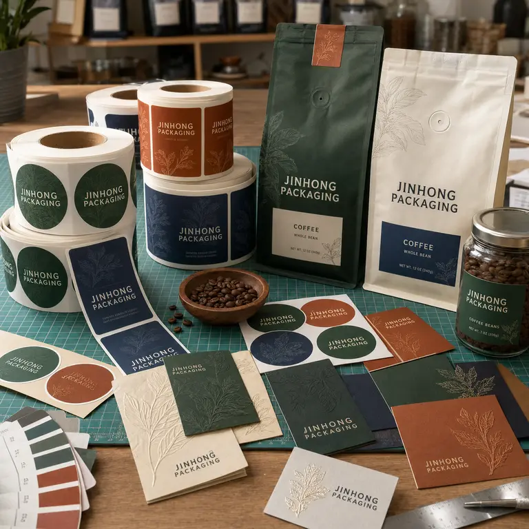 custom labels and stickers for coffee packaging