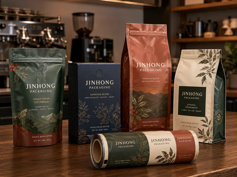 custom coffee packaging types for roasters and coffee brands