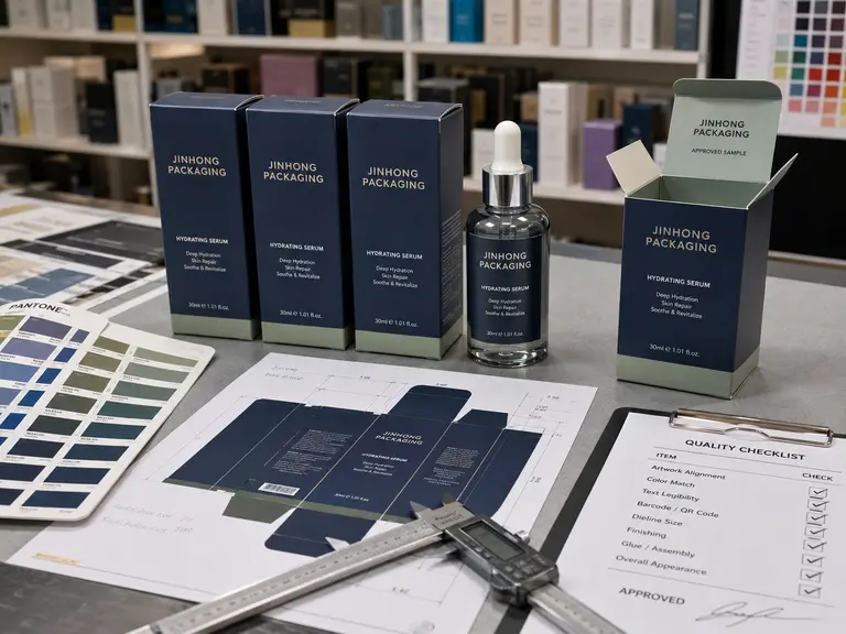 cosmetic packaging sample and quality coordination