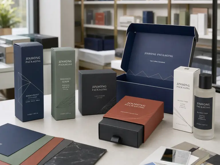 custom cosmetic packaging types including cartons and gift boxes