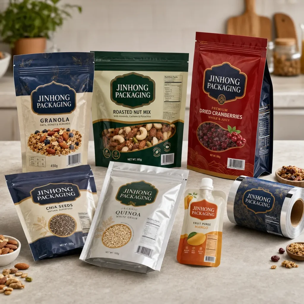 custom food packaging bags for food brands