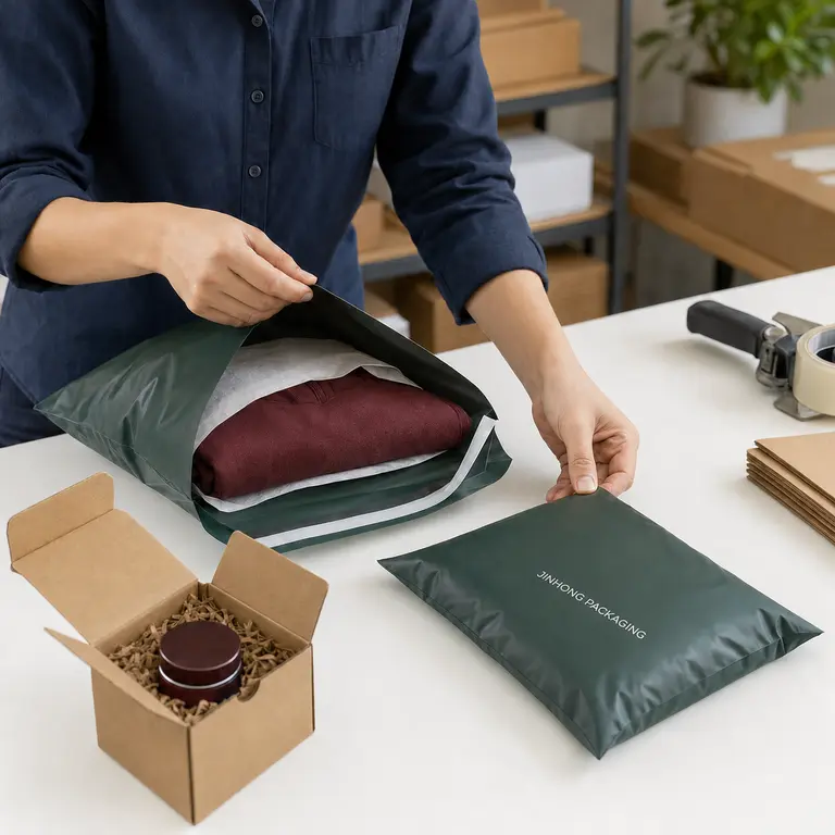 Custom mailer bag packing and shipping performance testing