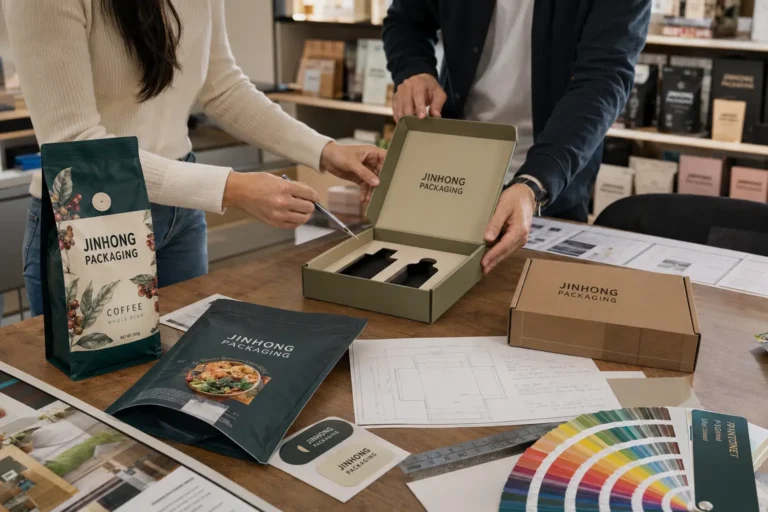 custom packaging FAQ project review with packaging samples