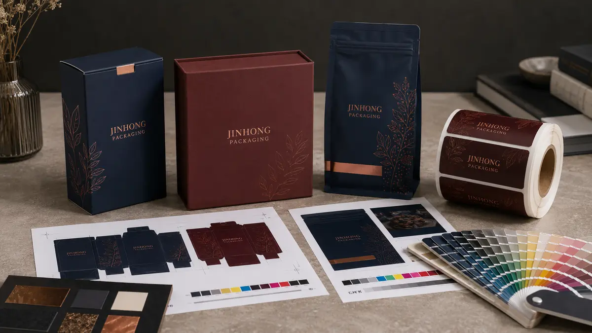 Custom packaging printing methods and finishes