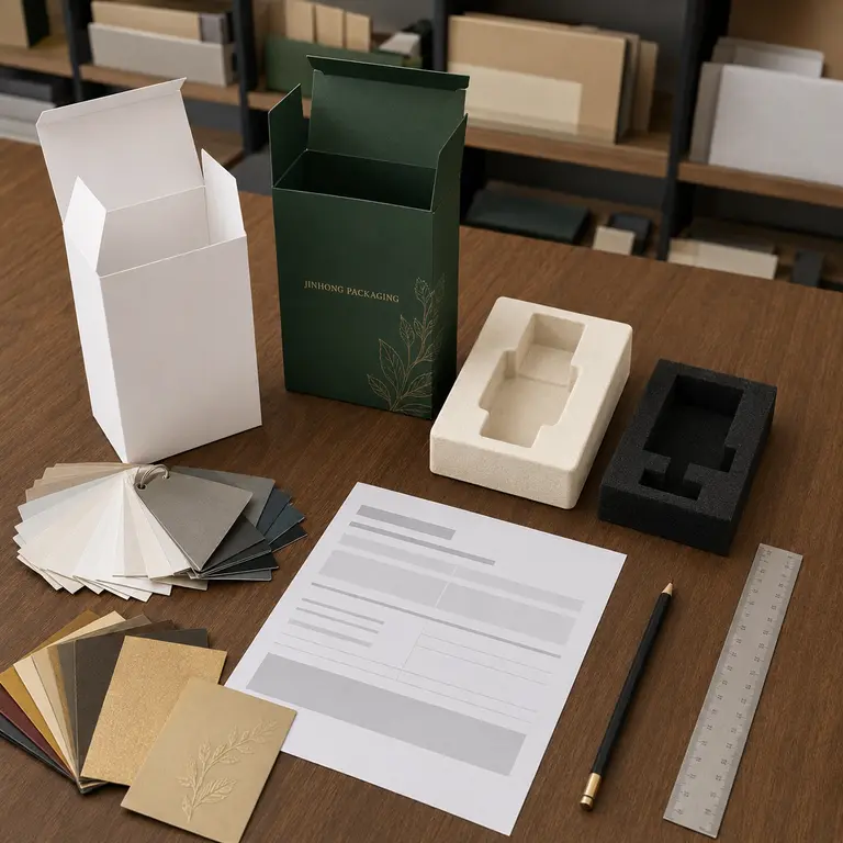 Custom packaging box samples and material review