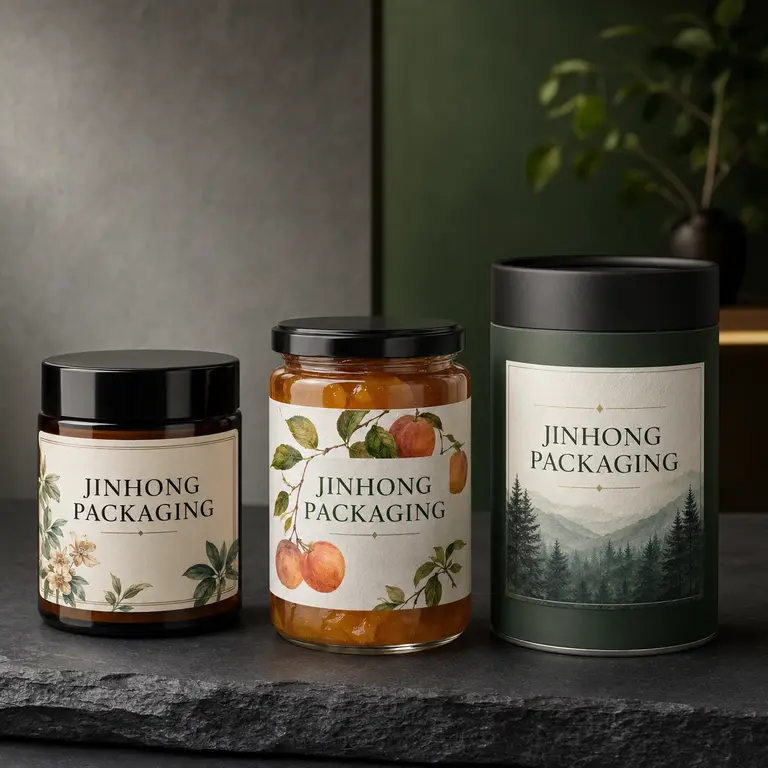 custom labels for cosmetic and food jars