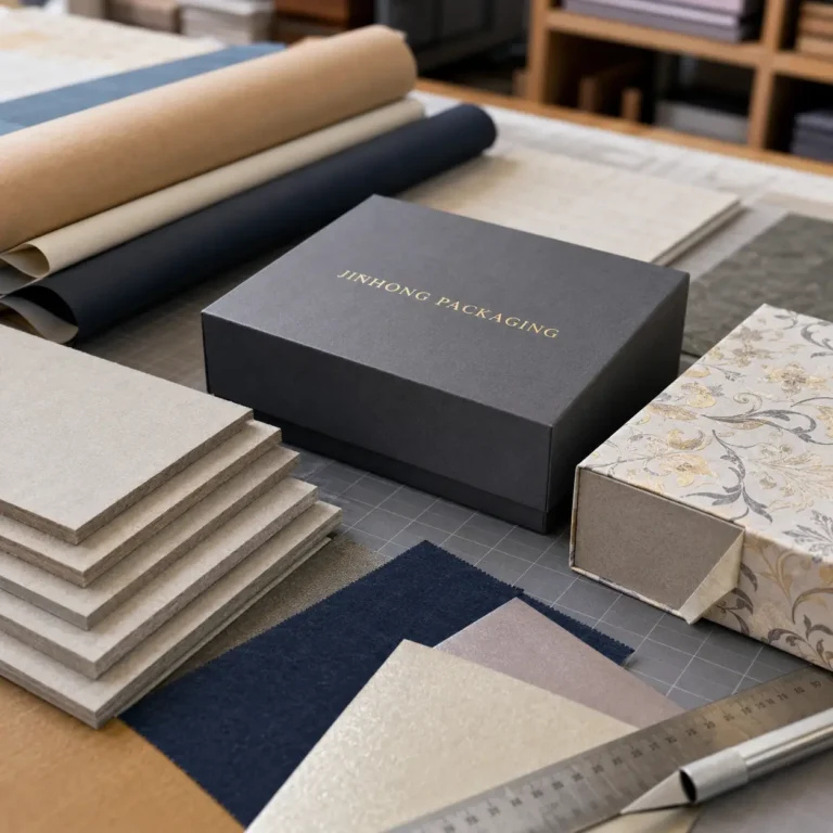 materials for custom rigid boxes including greyboard and specialty paper