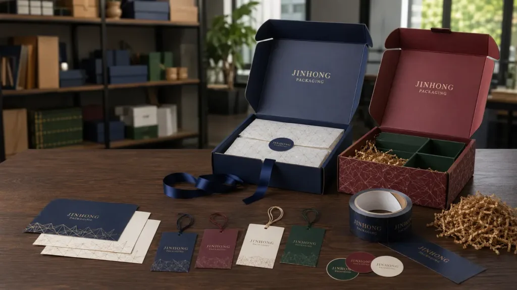 Packaging accessories for branding, presentation and protection