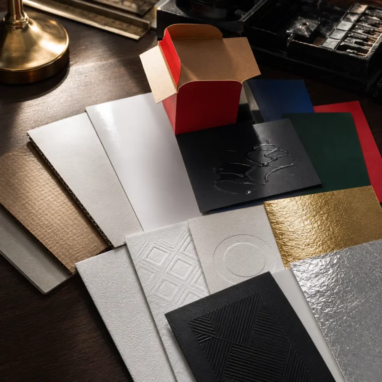 custom packaging box materials and finishing