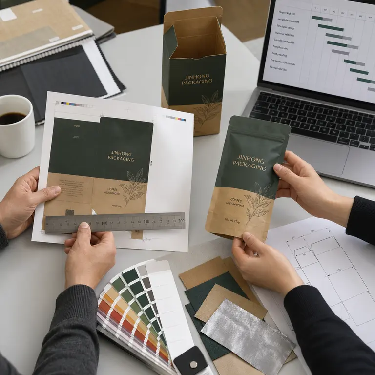 custom packaging sample and specification coordination