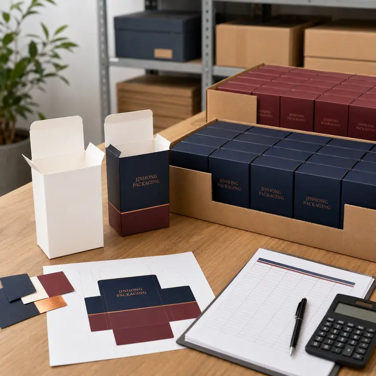 Packaging samples compared with a production order