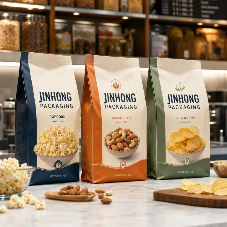 custom side gusset bags for snack packaging