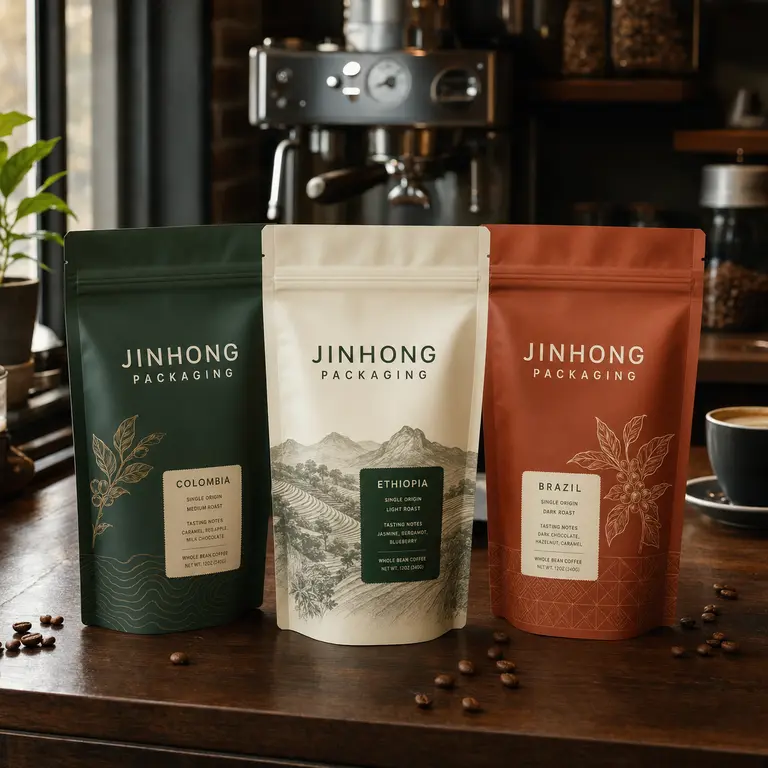 coffee packaging solutions with custom stand-up pouches