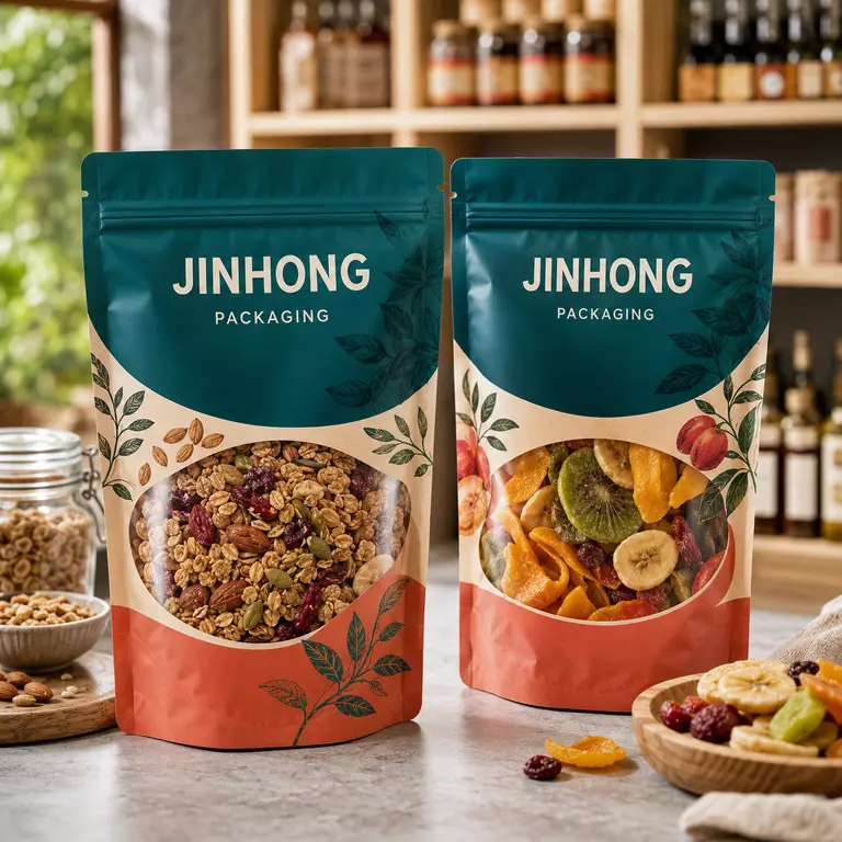 custom stand-up food packaging pouches