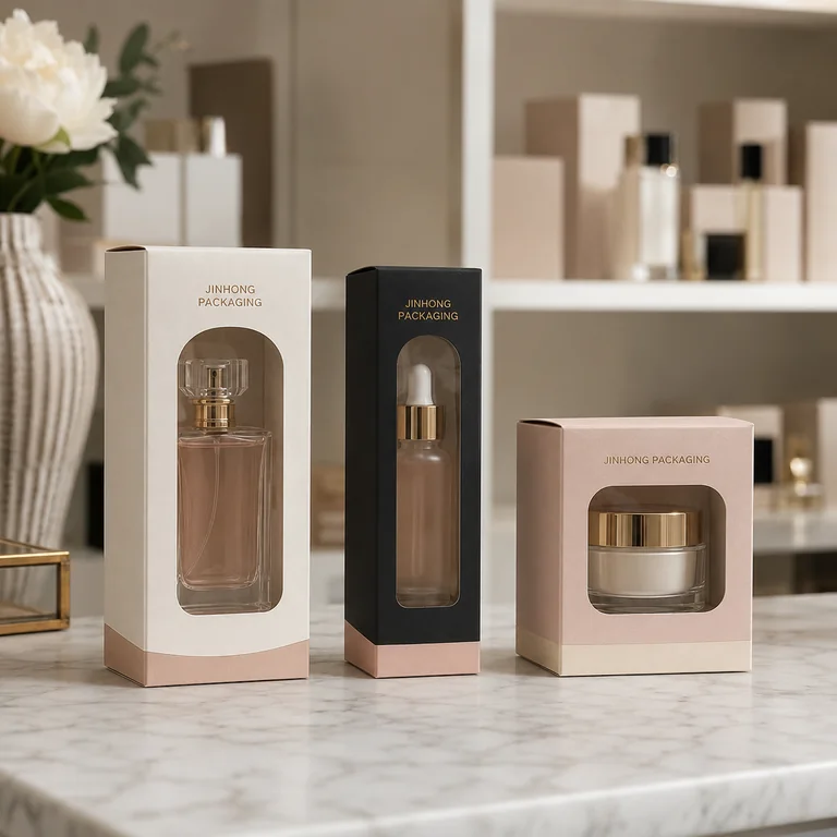 window cosmetic boxes for skincare products
