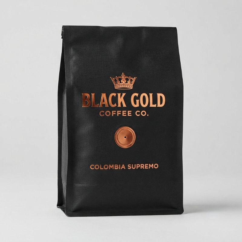 side gusset coffee bags with valve for roasted coffee