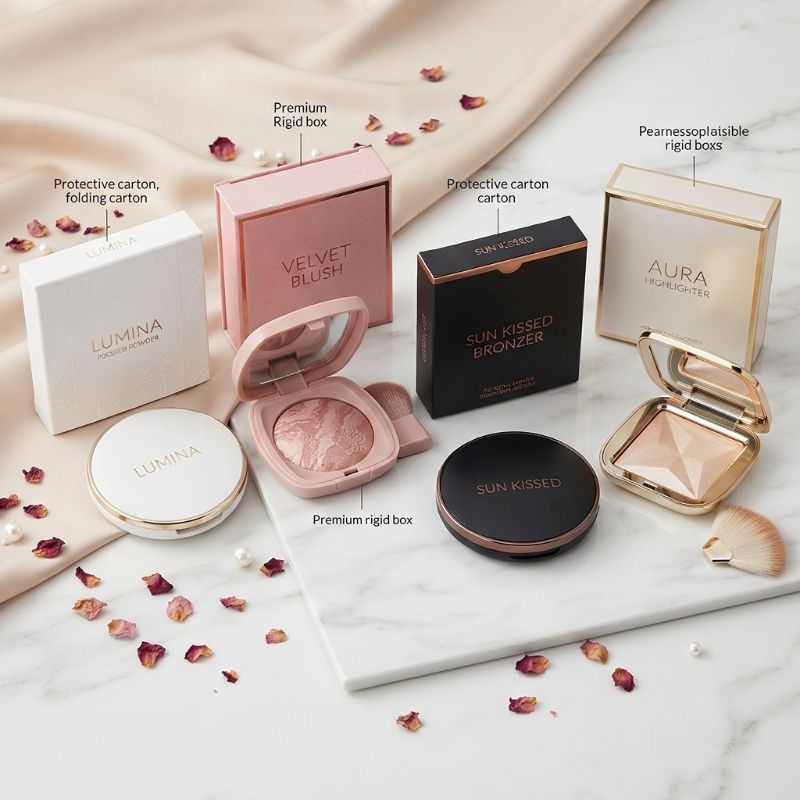 custom compact powder packaging