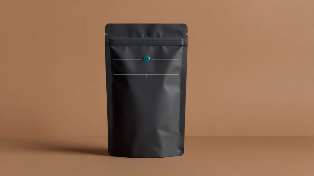 coffee bag degassing valve and high barrier packaging system