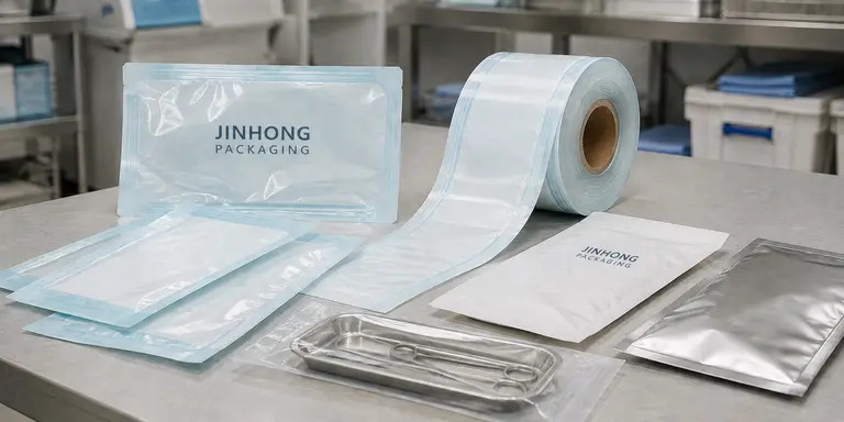 Jinhong medical packaging solutions with sterilization pouches and rolls