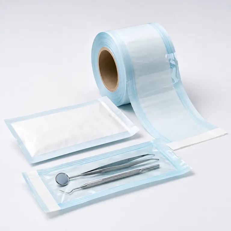 Medical packaging solutions including sterilization pouches and rolls