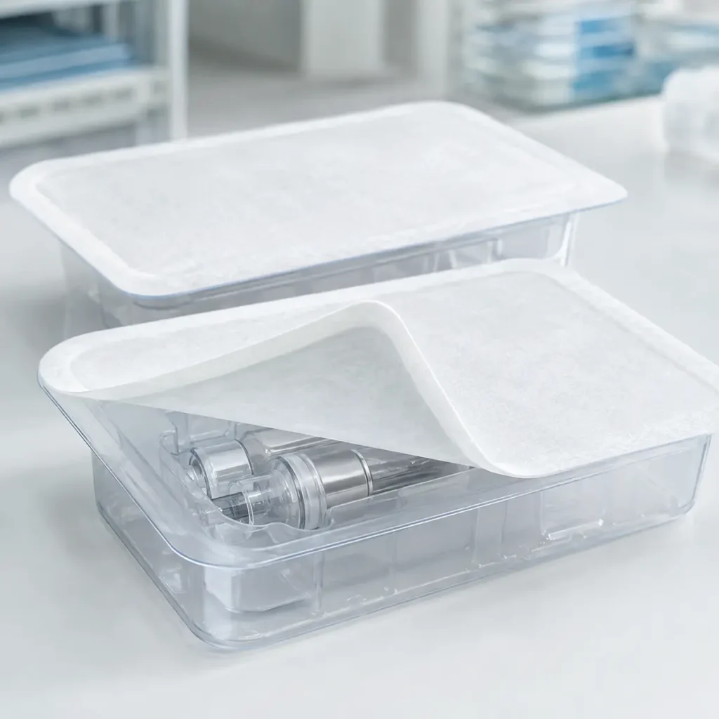 Tyvek lidding for medical blister trays