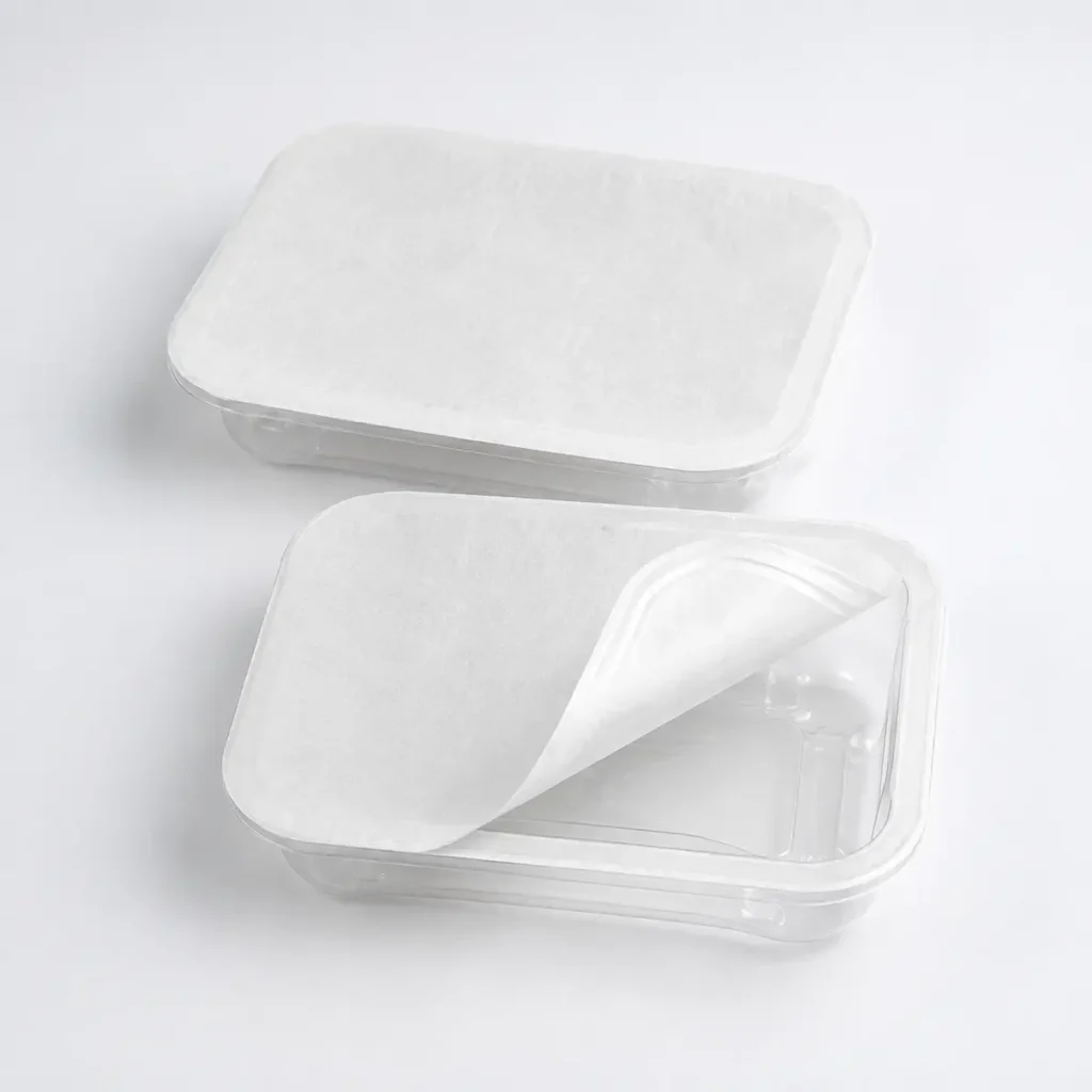 Tyvek lidding material for medical trays