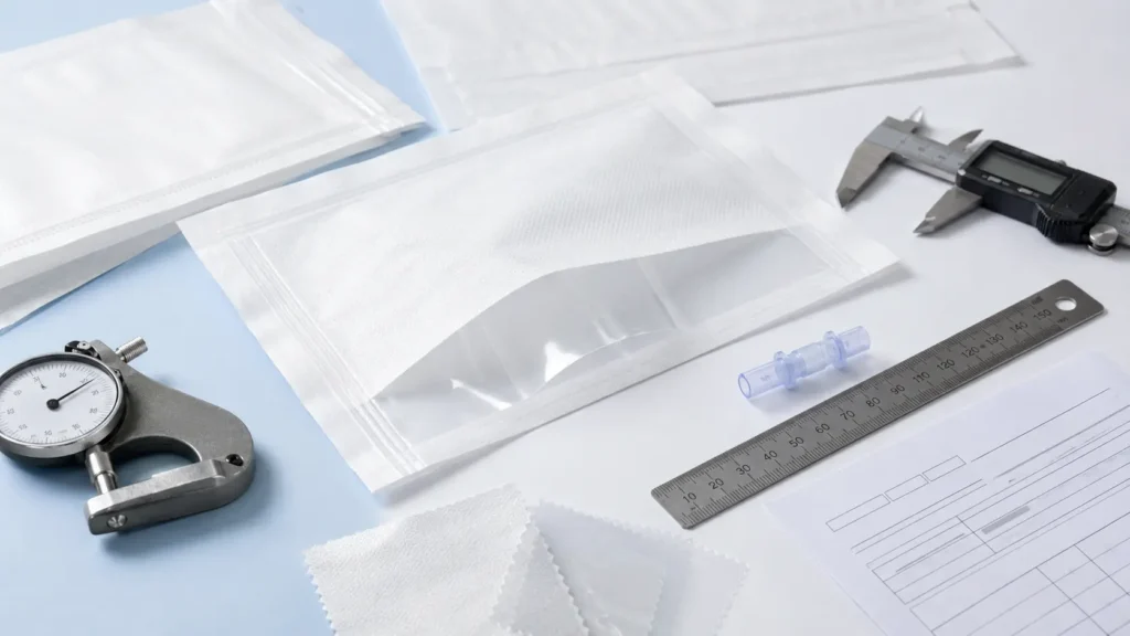 Tyvek pouch specifications for medical device packaging