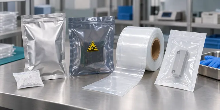Moisture barrier, ESD, cleanroom and clean non-sterile packaging options