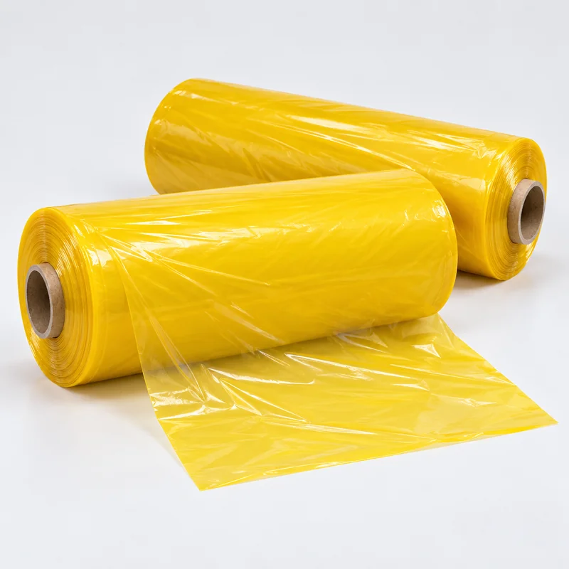 Yellow VCI film rolls for metal packaging